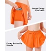 image:imageStelle Girls Butterfly Shorts with Pockets Athletic Running Sports SkirtOrange