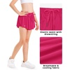 image:imageStelle Girls Butterfly Shorts with Pockets Athletic Running Sports SkirtRaspberry