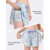 image:imageStelle Girls Butterfly Shorts with Pockets Athletic Running Sports SkirtSpring Mist