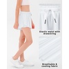 image:imageStelle Girls Butterfly Shorts with Pockets Athletic Running Sports SkirtWhite