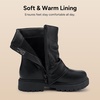 image:imageStelle Girls Combat Ankle Boots Chunky Western Booties Black ShoesBlack