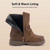 image:imageStelle Girls Combat Ankle Boots Chunky Western Booties Black ShoesHazelnut