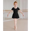 image:imageStelle Girls CrissCross Back Leotards Skirt with Tights for BalletDanceBlack