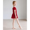 image:imageStelle Girls CrissCross Back Leotards Skirt with Tights for BalletDanceRed