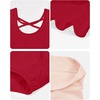 image:imageStelle Girls CrissCross Back Leotards Skirt with Tights for BalletDanceRed