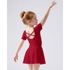 image:imageStelle Girls CrissCross Back Leotards Skirt with Tights for BalletDanceRed