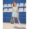 image:imageStelle Girls Dance Tops Sparkly Metallic Crop Tank Top RacerbackLight Blue