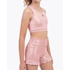 image:imageStelle Girls Dance Tops Sparkly Metallic Crop Tank Top RacerbackPink