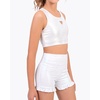image:imageStelle Girls Dance Tops Sparkly Metallic Crop Tank Top RacerbackWhite