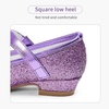 image:imageStelle Girls Dress Shoes Glitter Princess Low Heels for Party Wedding PromT08purple Glitter