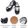 image:imageStelle Girls Dress Shoes Glitter Princess Low Heels for Party Wedding PromT13black Glitter