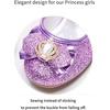 image:imageStelle Girls Dress Shoes Glitter Princess Low Heels for Party Wedding PromT13purple Glitter
