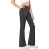 image:imageStelle Girls Flare Leggings High Waisted Bootcut Yoga Pants with PocketsCharcoal