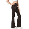 image:imageStelle Girls Flare Leggings High Waisted Bootcut Yoga Pants with PocketsEspresso