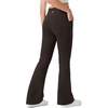 image:imageStelle Girls Flare Leggings High Waisted Bootcut Yoga Pants with PocketsEspresso