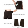 image:imageStelle Girls Flare Leggings High Waisted Bootcut Yoga Pants with PocketsEspresso