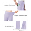 image:imageStelle Girls Flare Leggings High Waisted Bootcut Yoga Pants with PocketsLight Purple