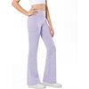 image:imageStelle Girls Flare Leggings High Waisted Bootcut Yoga Pants with PocketsLight Purple