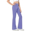 image:imageStelle Girls Flare Leggings High Waisted Bootcut Yoga Pants with PocketsPeriwinkle