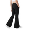 image:imageStelle Girls Flare Leggings with Pockets High Waisted Yoga Dance PantsBlack