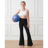image:imageStelle Girls Flare Leggings with Pockets High Waisted Yoga Dance PantsBlack