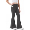 image:imageStelle Girls Flare Leggings with Pockets High Waisted Yoga Dance PantsCharcoal