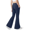 image:imageStelle Girls Flare Leggings with Pockets High Waisted Yoga Dance PantsNavy