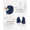 image:imageStelle Girls Flare Leggings with Pockets High Waisted Yoga Dance PantsNavy