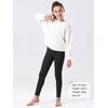image:imageStelle Girls Fleece Lined Leggings with Hidden Pocket High Waisted 2 Packs2packblack