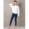 image:imageStelle Girls Fleece Lined Leggings with Hidden Pocket High Waisted 2 PacksA2navy