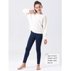 image:imageStelle Girls Fleece Lined Leggings with Hidden Pocket High Waisted 2 PacksA2navy