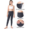 image:imageStelle Girls Fleece Lined Leggings with Hidden Pocket High Waisted 2 PacksA3charcoal