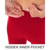image:imageStelle Girls Fleece Lined Leggings with Hidden Pocket High Waisted 2 PacksRed