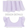 image:imageStelle Girls Flutter Sleeve Ballet Leotards Toddler Tutu Skirted DressesLavender