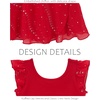 image:imageStelle Girls Flutter Sleeve Ballet Leotards Toddler Tutu Skirted DressesRed