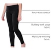 image:imageStelle Girls Leggings with Hidden Pocket for Kids Dance Yoga Athletic PantsA1black