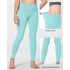 image:imageStelle Girls Leggings with Hidden Pocket for Kids Dance Yoga Athletic PantsArctic Blue