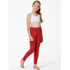 image:imageStelle Girls Leggings with Hidden Pocket for Kids Dance Yoga Athletic PantsRed