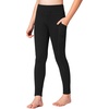 image:imageStelle Girls Leggings with Pockets Kids Dance Yoga Running Athletic PantsBlackblackcharcoalcharcoal