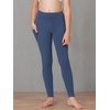 image:imageStelle Girls Leggings with Pockets Kids Dance Yoga Running Athletic PantsDark Slate Blue 2 Side Pocket