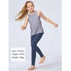 image:imageStelle Girls Leggings with Pockets Kids Dance Yoga Running Athletic PantsDark Slate Blue 2 Side Pocket