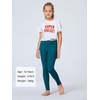 image:imageStelle Girls Leggings with Pockets Kids Dance Yoga Running Athletic PantsDark Teal