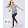 image:imageStelle Girls Leggings with Pockets Kids Dance Yoga Running Athletic PantsEspresso2 Side Pocket