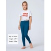 image:imageStelle Girls Leggings with Pockets Kids Dance Yoga Running Athletic PantsOceanic 2 Side Pocket