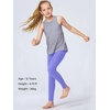 image:imageStelle Girls Leggings with Pockets Kids Dance Yoga Running Athletic PantsPeriwinkle