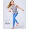 image:imageStelle Girls Leggings with Pockets Kids Dance Yoga Running Athletic PantsVibrant Blue