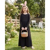 image:imageStelle Girls Long Sleeve Maxi Dress with Pockets 615 YearsBlack