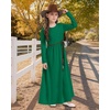 image:imageStelle Girls Long Sleeve Maxi Dress with Pockets 615 YearsGreen