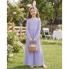 image:imageStelle Girls Long Sleeve Maxi Dress with Pockets 615 YearsLilac