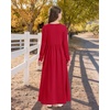 image:imageStelle Girls Long Sleeve Maxi Dress with Pockets 615 YearsRed